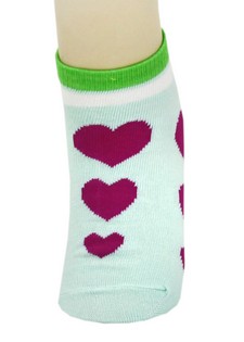 GRADUATING HEARTS LOW CUT SOCKS