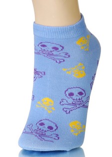 JOLLY ROGER SKULLS LOW CUT SOCKS