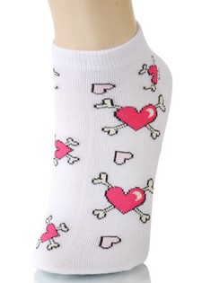 HEART AND CROSS BONES LOW CUT