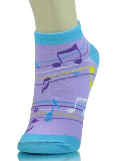 MUSICAL BARS LOW CUT SOCKS style 3