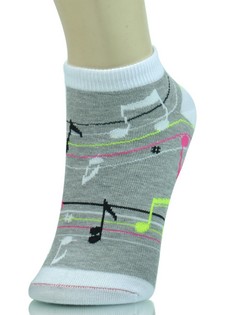 MUSICAL BARS LOW CUT SOCKS style 4