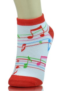 MUSICAL BARS LOW CUT SOCKS style 5