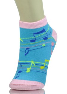 MUSICAL BARS LOW CUT SOCKS style 6