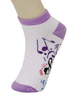 MUSIC SYMBOLS LOW CUT SOCKS style 2