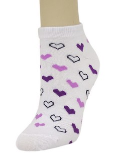DESCENDING HEARTS LOW CUT SOCKS style 2