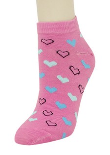 DESCENDING HEARTS LOW CUT SOCKS style 3
