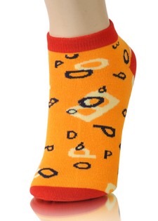 ALPHABET SOUP LOW CUT SOCKS style 3