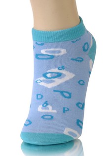 ALPHABET SOUP LOW CUT SOCKS style 6