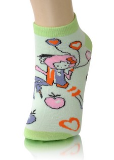 GIRL WITH BALLOONS LOW CUT SOCKS style 3