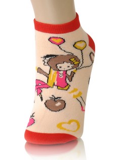GIRL WITH BALLOONS LOW CUT SOCKS style 6