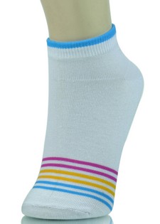 CANDY STRIPE PANEL LOW CUT SOCKS style 2