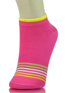CANDY STRIPE PANEL LOW CUT SOCKS style 6