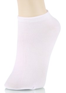 SOLID WHITE LOW CUT SOCKS