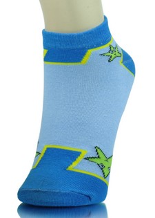 STARS AND BRICKS VIDEO GAME LOW CUT SOCKS style 6