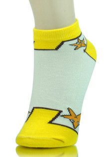 STARS AND BRICKS VIDEO GAME LOW CUT SOCKS