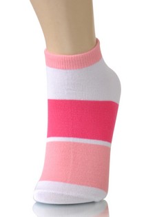 COLOR BLOCK STRIPES LOW CUT SOCKS style 2