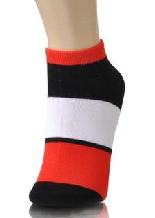COLOR BLOCK STRIPES LOW CUT SOCKS style 4