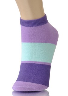 COLOR BLOCK STRIPES LOW CUT SOCKS style 5