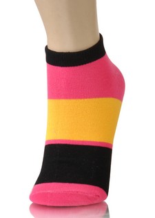 COLOR BLOCK STRIPES LOW CUT SOCKS style 6