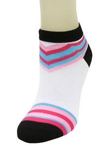 SUPER HERO STRIPED LOW CUT SOCKS style 4