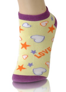 HEARTS AND STARS LOW CUT SOCKS style 5