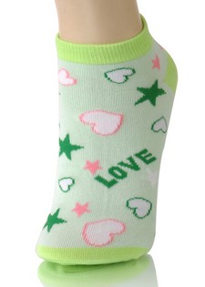 HEARTS AND STARS LOW CUT SOCKS style 6