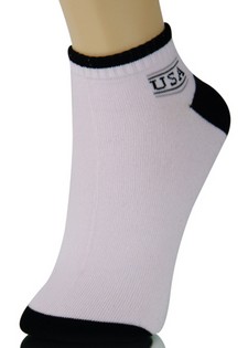 USA CONTRAST STAMP LOW CUT SOCKS style 3