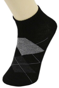 PARTIAL ARGYLE PATTERN LOW CUT SOCKS style 3