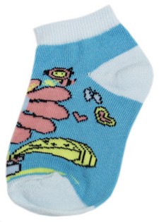 BUMBLE BEE AND FLOWER LOW CUT SOCKS