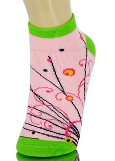 FLORAL BURST LOW CUT SOCKS