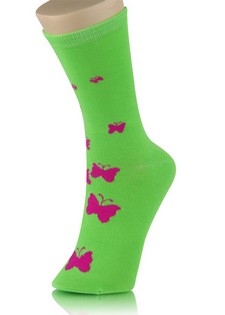 FADING BUTTERFLIES CREW SOCKS style 2