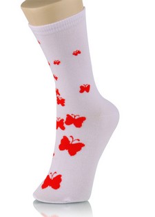 FADING BUTTERFLIES CREW SOCKS style 4