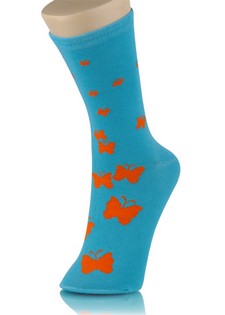 FADING BUTTERFLIES CREW SOCKS style 6