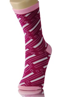 FALLING BRICK PATTERN CREW SOCKS style 2