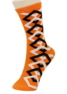 OVERLAPPING DIAMONDS CREW SOCKS style 2