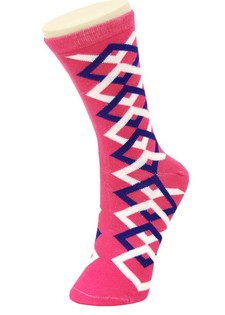 OVERLAPPING DIAMONDS CREW SOCKS style 5