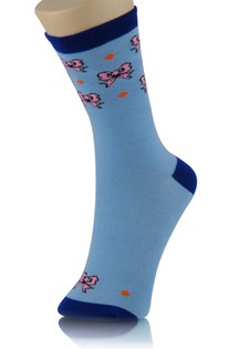 RIBBONS AND BOWS CREW SOCKS style 3