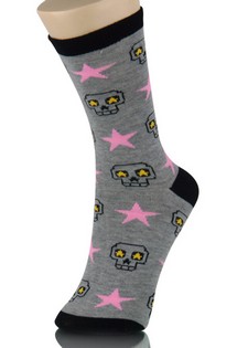 SKULL & STAR NOVELTY SOCKS style 2