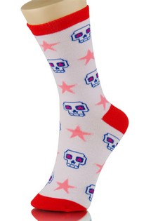 SKULL & STAR NOVELTY SOCKS style 5