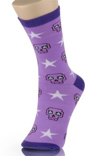 SKULL & STAR NOVELTY SOCKS style 6