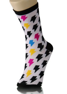LIGHTNING BOLT CREW SOCKS style 2