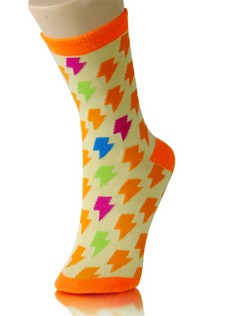 LIGHTNING BOLT CREW SOCKS style 3