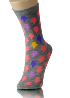 LIGHTNING BOLT CREW SOCKS style 6