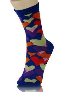 ALL OVER HEARTS CREW SOCKS style 2