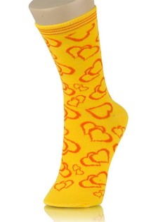 DOUBLE HEARTS CREW SOCKS style 5