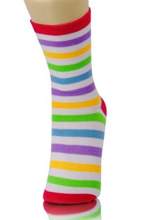 BEACH BALL PATTERN CREW SOCKS style 2