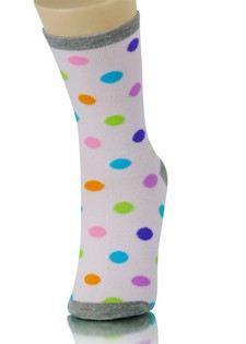 BEACH BALL PATTERN CREW SOCKS style 3