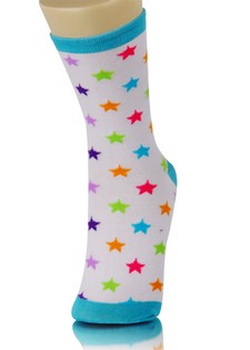 BEACH BALL PATTERN CREW SOCKS style 4