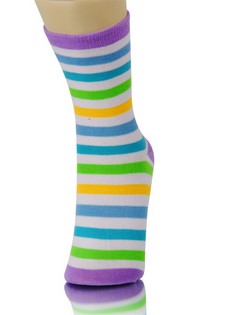 BEACH BALL PATTERN CREW SOCKS style 5