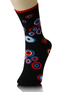PSYCHADELIC TARGET CREW SOCKS style 4